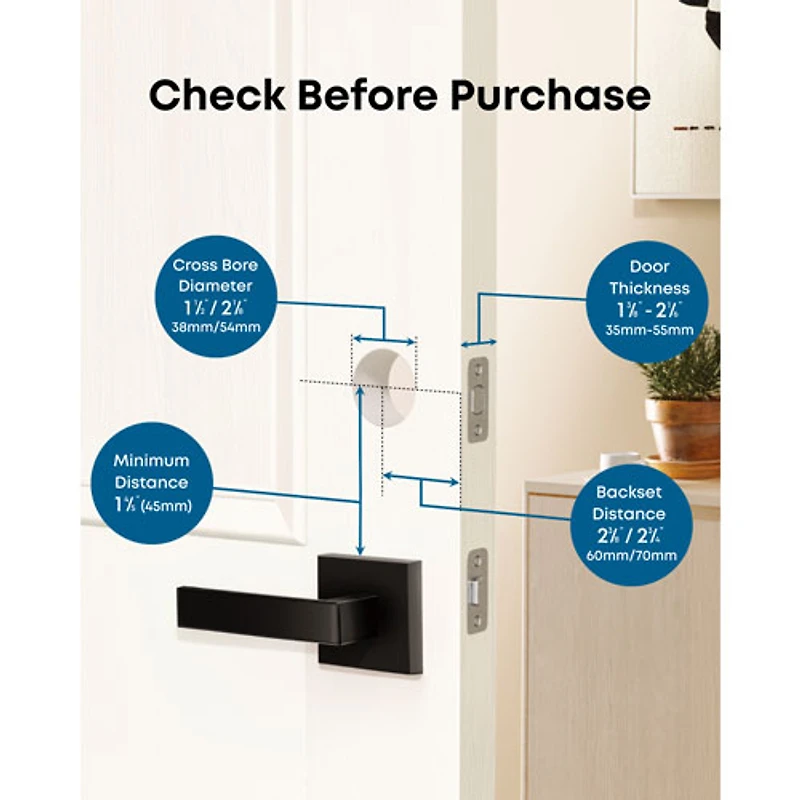 eufy Security E31 Fingerprint Keyless Entry Wi-Fi Bluetooth Smart Lock with Keypad & Key - Black