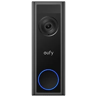Sonnette vidéo HD intégrale 2K à fil/batterie C31 d'eufy