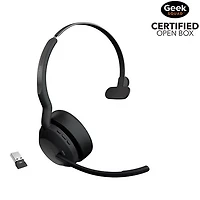 Open Box - Jabra Evolve2 55 On-Ear Noise Cancelling Wireless Headset with Mic - Black (25599-889-999-01)