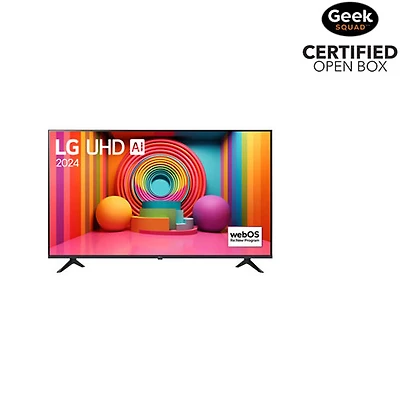 Boîte ouverte - Téléviseur intelligent webOS HDR DEL UHD 4K de 55 po avec AI ThinQ de LG (55UT7570PUB) - 2024