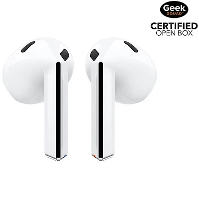 Boîte ouverte - Écouteurs boutons 100 % sans fil à isolation sonore Galaxy Buds3 de Samsung - Blanc