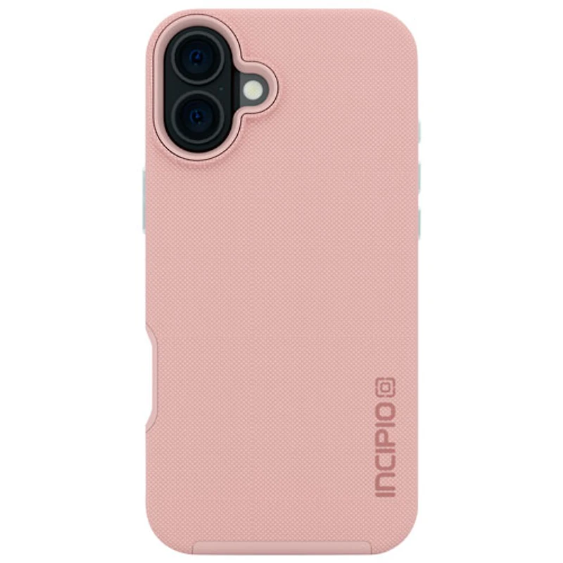 Étui rigide ajusté Dual Pro d'Incipio avec MagSafe pour iPhone 16 Plus - Rose fard