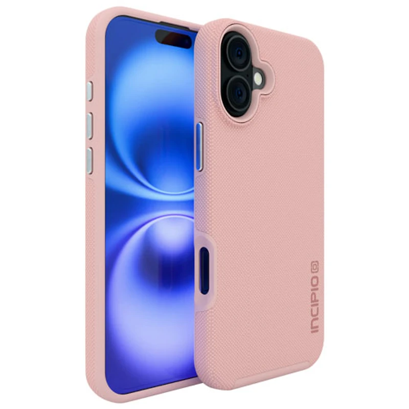 Étui rigide ajusté Dual Pro d'Incipio avec MagSafe pour iPhone 16 Plus - Rose fard