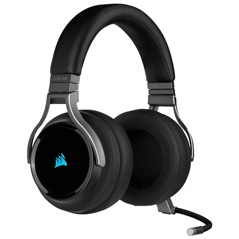 Casque de jeu sans fil avec microphone RVB Virtuoso de Corsair - Carbone