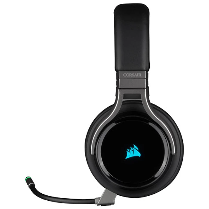 Casque de jeu sans fil avec microphone RVB Virtuoso de Corsair - Carbone