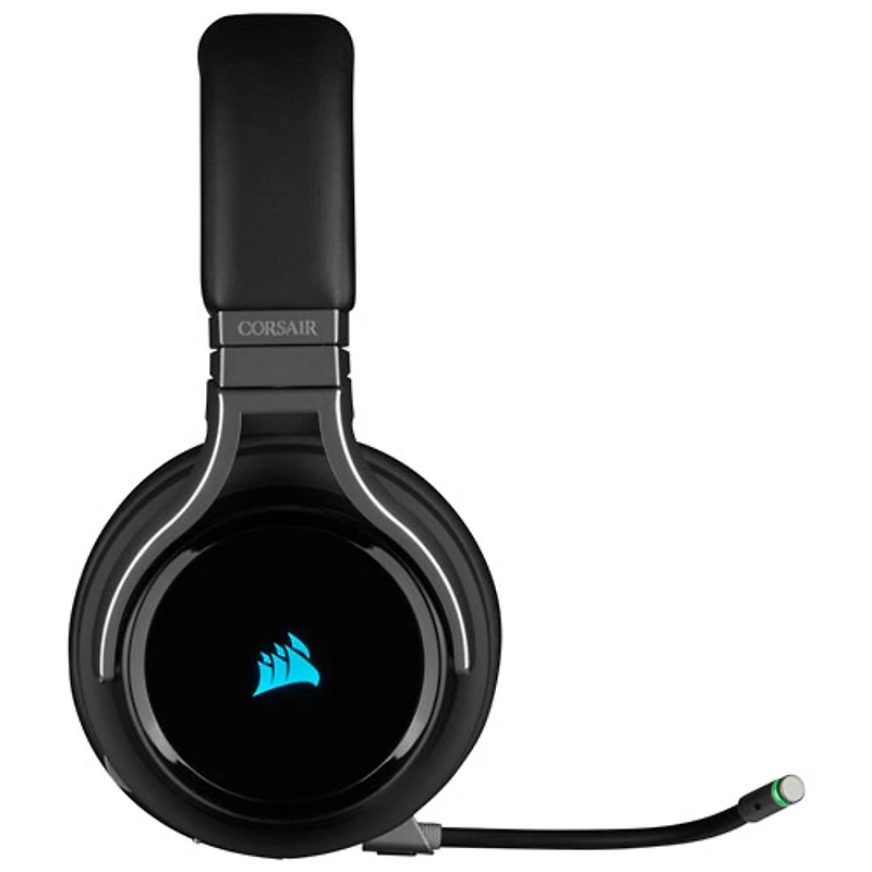 Casque de jeu sans fil avec microphone RVB Virtuoso de Corsair - Carbone