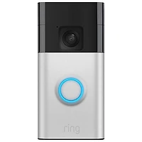 Ring Battery Doorbell with Head-to-Toe HD Video, Live View, Two-Way Talk & Motion Detection - Satin Nickel