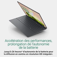 Portable 13,4 po XPS Dell - Graphite (Core Ultra 7 Intel - Série 2/RAM 16 Go/SSD 512 Go)