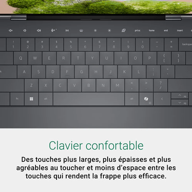 Portable 13,4 po XPS Dell - Graphite (Core Ultra 7 Intel - Série 2/RAM 16 Go/SSD 512 Go)