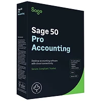 Sage 50 Comptabilité Pro 2025 - Abonnement d'un an – 1 utilisateur - Bilingue