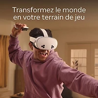 Casque de réalité virtuelle de 128 Go Meta Quest 3S avec Batman: Arkham Shadow et version d'essai de 3 mois de Meta Horizon+