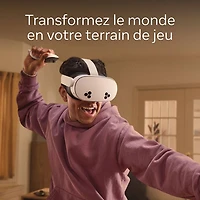 Casque de réalité virtuelle de 256 Go Meta Quest 3S avec Batman: Arkham Shadow - Version d'essai de 3 mois de Meta Horizon+