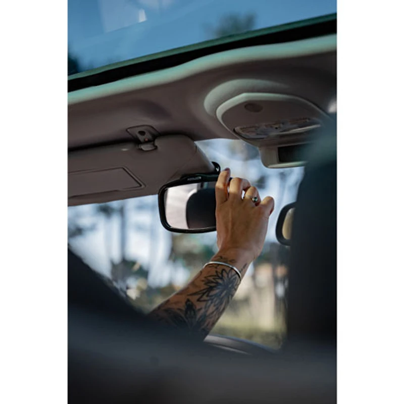 Mini miroir DEL pour siège d'auto de bébé EZI - Noir - Fait de plastique recyclé