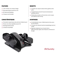 Appareil elliptique compact pour dessous de bureau de Fit Foundry - Exclusivité de Best Buy
