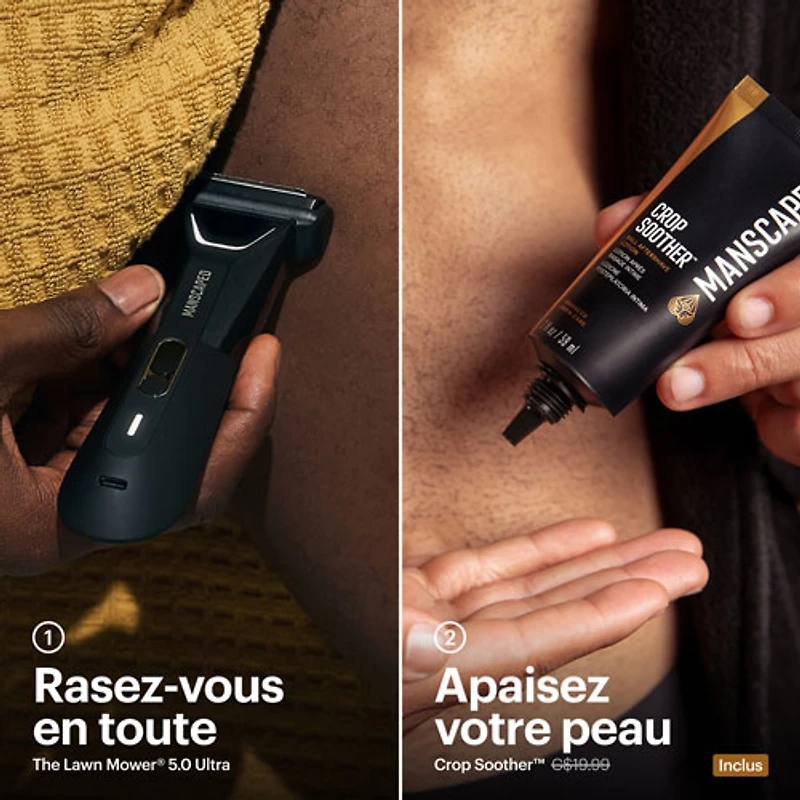Trousse essentielle avec tondeuse sans fil Lawn Mower 5.0 Ultra de Manscaped