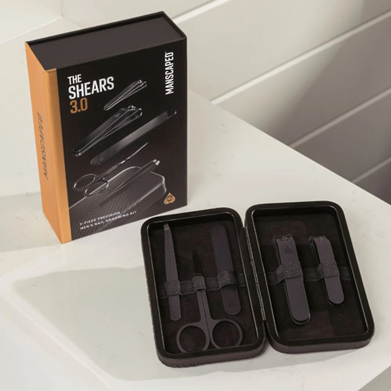Manscaped Shears 3.0 Luxury 5-Piece Precision Men's Nail Grooming Kit