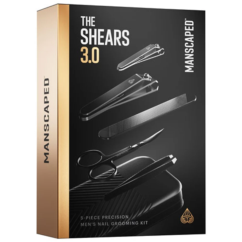 Manscaped Shears 3.0 Luxury 5-Piece Precision Men's Nail Grooming Kit