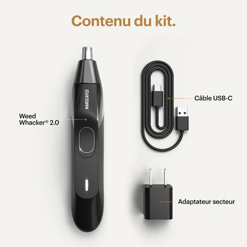 Manscaped Weed Whacker 2.0 Electric Nose & Ear Hair Trimmer