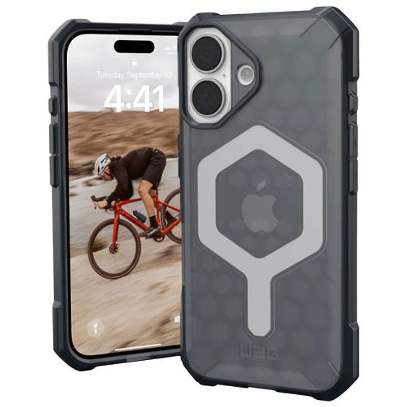 UAG Essential Armor Fitted Hard Shell Case with MagSafe for iPhone 16 - Ash