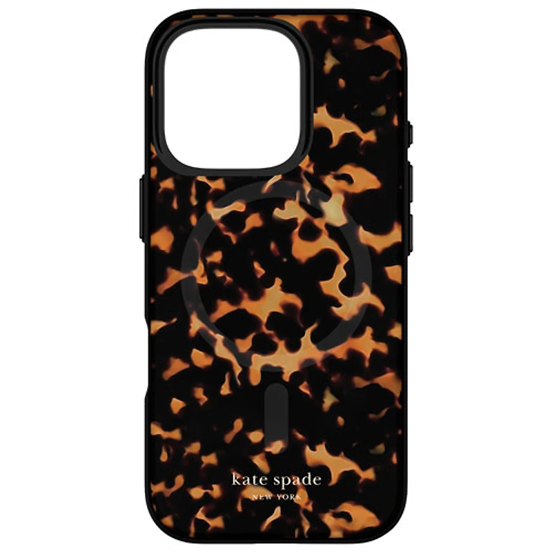 kate spade new york Hard Plastic Case with MagSafe for iPhone 16 Pro - Tortoise