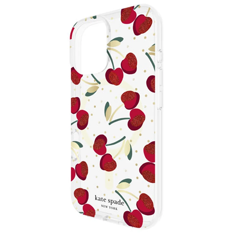 kate spade new york Hard Plastic Case with MagSafe for iPhone 16 - Cherry Dot