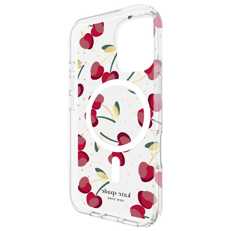 kate spade new york Hard Plastic Case with MagSafe for iPhone 16 - Cherry Dot