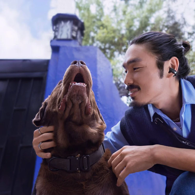 Écouteurs boutons 100 % sans fil Ultra Open de Bose - Bleu lunaire