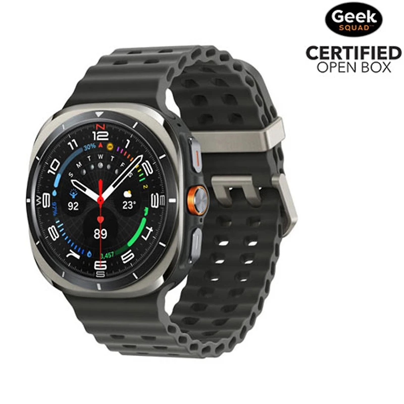 Boîte ouverte - Montre intelligente LTE de 47 mm Galaxy Watch Ultra de Samsung - 2024 - Argenté titane/Gris foncé