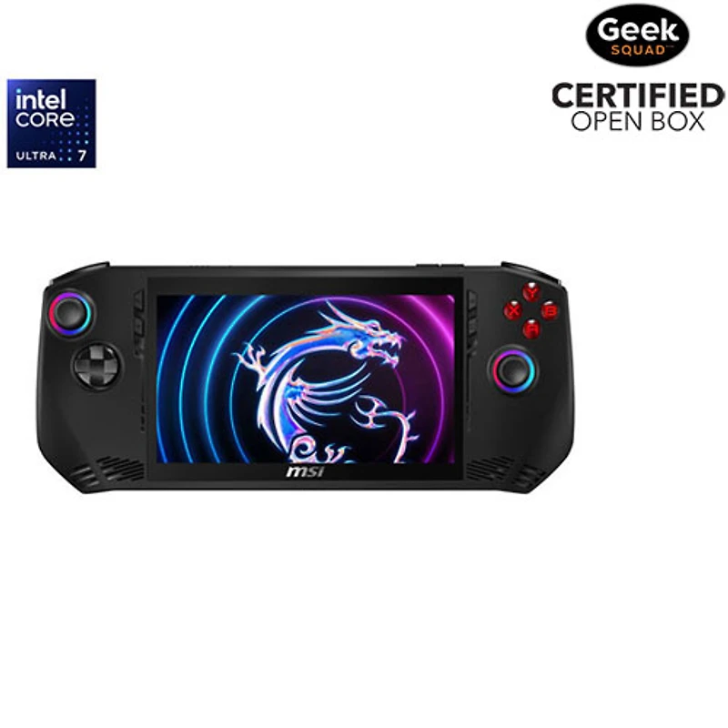 Boîte ouverte - Console de jeu à écran tactile 1080p Claw A1M 7 po de MSI (Core Ultra 7-155H d'Intel/RAM 16 Go/SSD 1 To)
