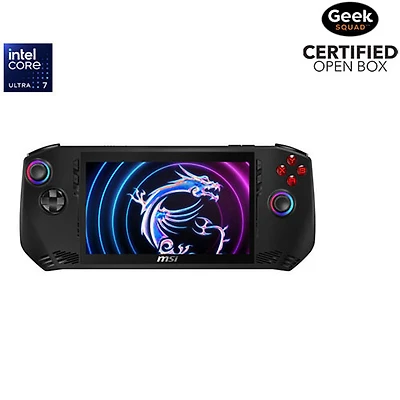Boîte ouverte - Console de jeu à écran tactile 1080p Claw A1M 7 po de MSI (Core Ultra 7-155H d'Intel/RAM 16 Go/SSD 1 To)
