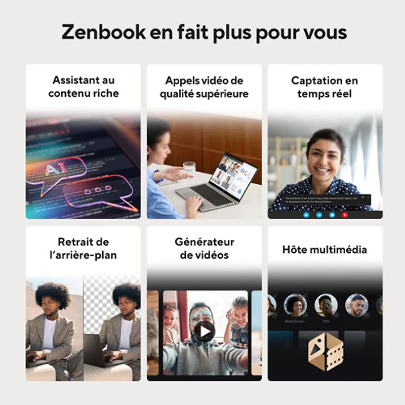 Portable à écran tactile de 14 po Zenbook S 14 d'ASUS (Core Ultra 7 (série 2) d'Intel/RAM 32 Go/SSD 1 To)