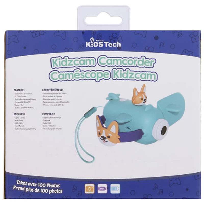 Vivitar KidsTech Flash Memory Camcorder - Blue - Only at Best Buy