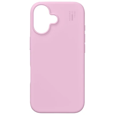 Étui souple ajusté en silicone d'Ideal of Sweden avec MagSafe pour iPhone 16 - Rose gomme à bulles