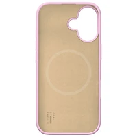 Étui souple ajusté en silicone d'Ideal of Sweden avec MagSafe pour iPhone 16 - Rose gomme à bulles