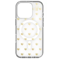 Ideal Of Sweden Fitted Hard Shell Case with MagSafe for iPhone 16 Pro - Golden Hearts
