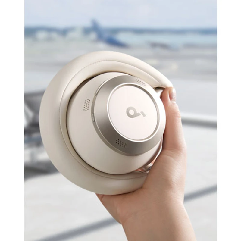 Soundcore by Anker Space One Pro Over-Ear Noise Cancelling Headphones - Cream White