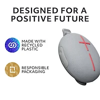 Ultimate Ears MINIROLL Waterproof Bluetooth Wireless Mini Portable Speaker - Revive Grey