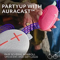 Ultimate Ears MINIROLL Waterproof Bluetooth Wireless Mini Portable Speaker - Revive Grey