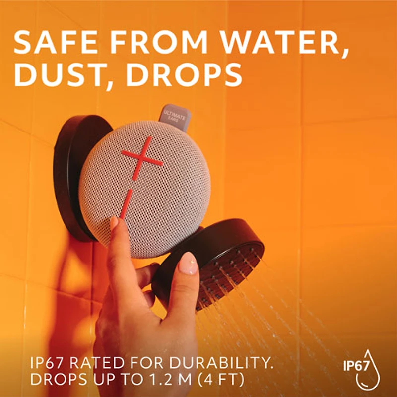 Ultimate Ears MINIROLL Waterproof Bluetooth Wireless Mini Portable Speaker - Revive Grey