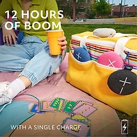 Haut-parleur miniature sans fil portatif Bluetooth étanche MINIROLL d'Ultimate Ears - Rose apaisant