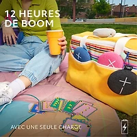 Haut-parleur miniature sans fil portatif Bluetooth étanche MINIROLL d'Ultimate Ears - Rose apaisant