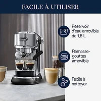De'Longhi Dedica Maestro Plus Espresso Machine with Automatic Steam Wand - Stainless Steel
