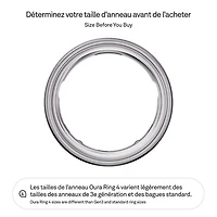 Anneau intelligent de sommeil et de mise en forme Ring 4 d'Oura - Argent