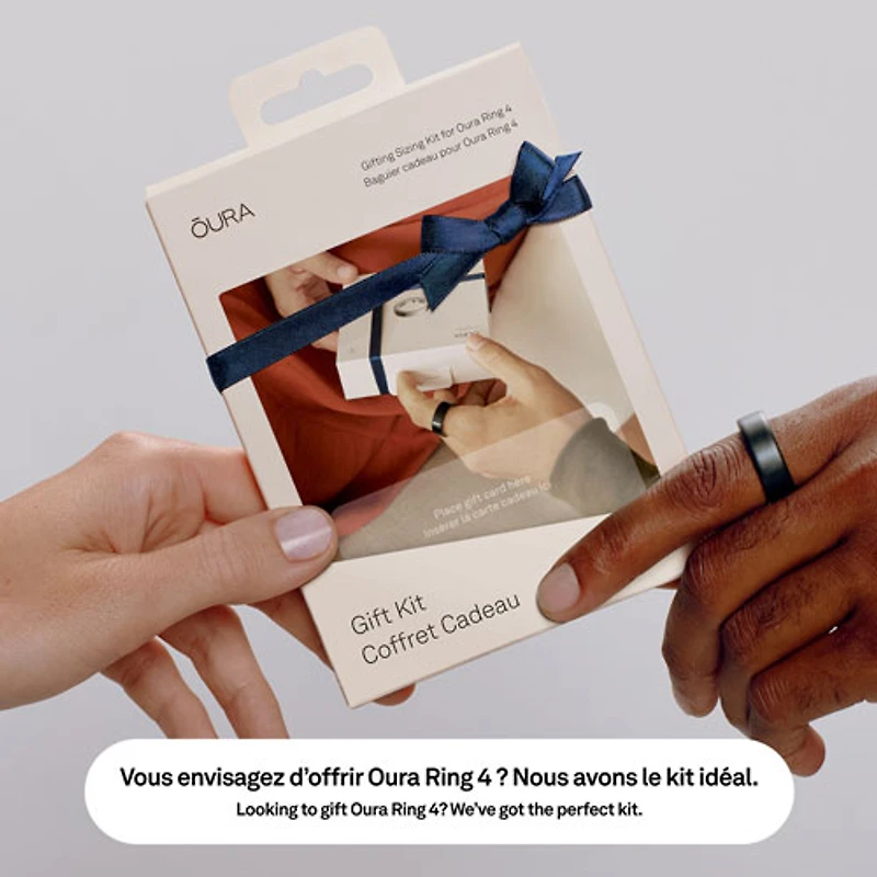 Anneau intelligent de sommeil et de mise en forme Ring 4 d'Oura - Noir - Taille 14