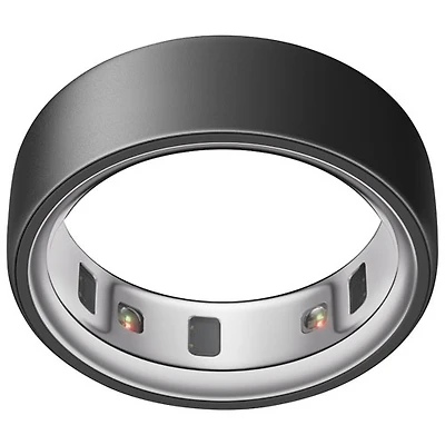 Anneau intelligent de sommeil et de mise en forme Ring 4 d'Oura - Noir mat Stealth - Taille 5