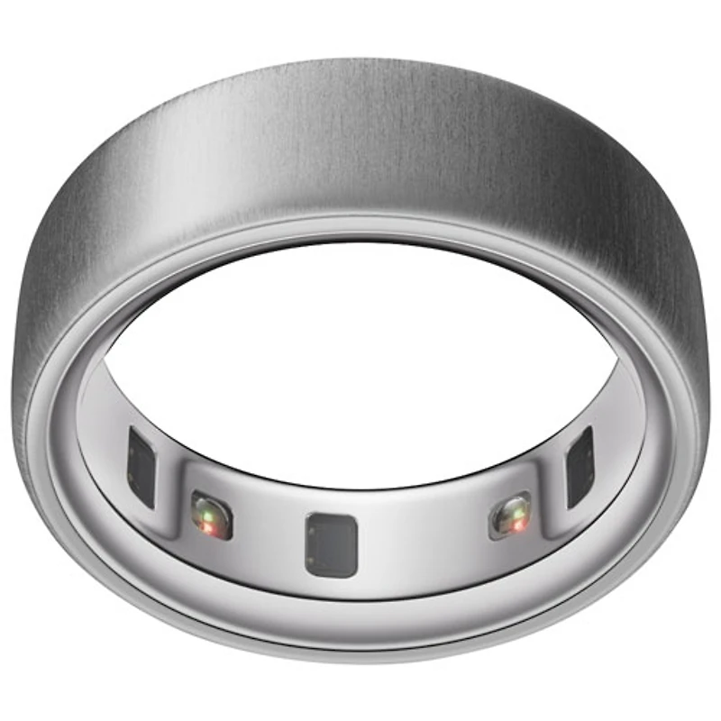Oura Ring 4 Smart Ring with Health, Sleep & Fitness - 8-Day Battery - Brushed Silver - Size 11