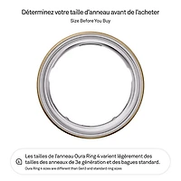 Oura Ring 4 Sleep & Fitness Smart Ring - Gold - Size 10