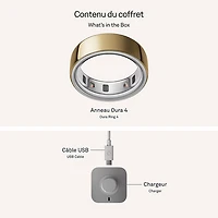 Oura Ring 4 Sleep & Fitness Smart Ring - Gold - Size 10
