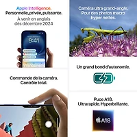 iPhone 16 Plus de 128 Go d'Apple - Noir - Déverrouillé