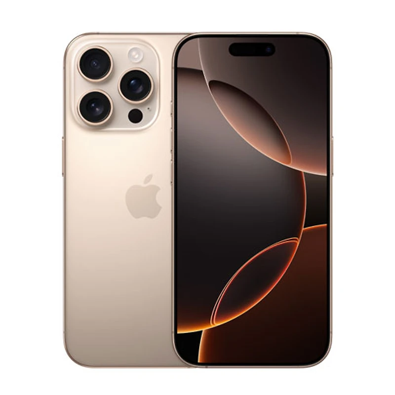 iPhone 16 Pro de 128 Go d'Apple avec Rogers - Titane sable - Financement mensuel